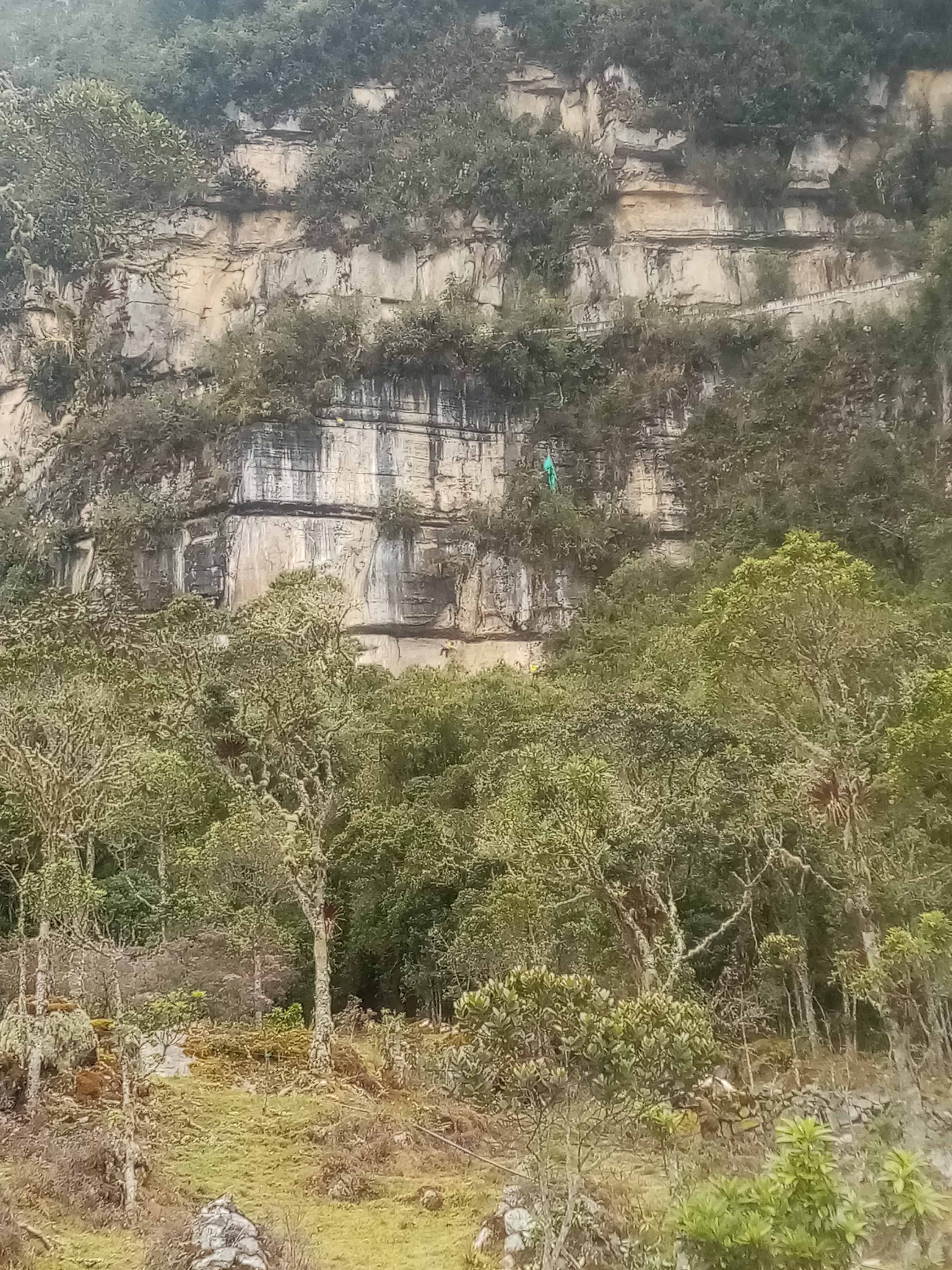 Escaladores en el muro